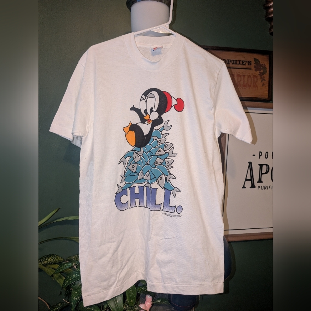 Vintage 1993 Chilly Willy T-shirt Woody Woodpecker Graphic White Rare New USA